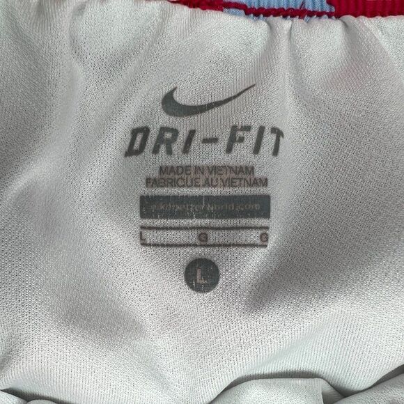 Nike Dri-Fit Shorts Girls Size Large Geometric Pattern Tempo Running Shorts - Picture 6 of 8